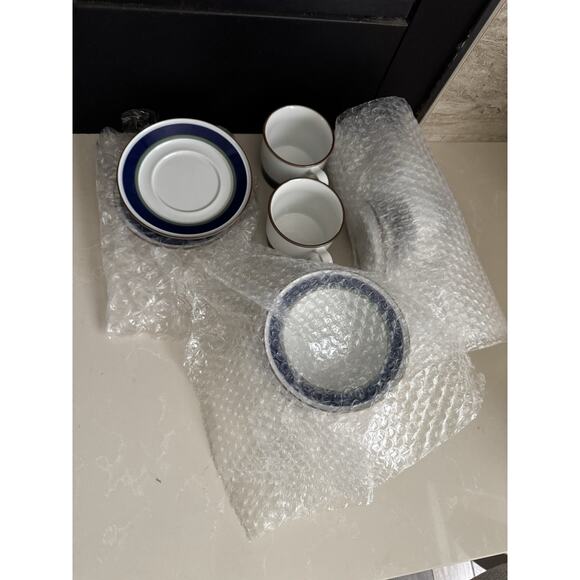 Porsgrund Norway Saga Hand Painted Coffee Cup & Saucer Mint‎ Condition Lot Of 2 - Picture 3 of 11